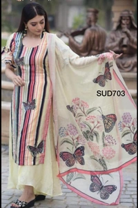 Trendy Cotton Suit - free size