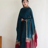 New Designer Top Plazzo Set - L