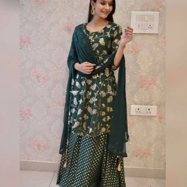 Heavy  Kurti With Skirt And Duppata - XXL