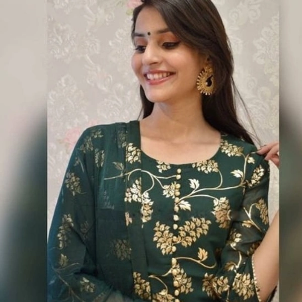 Heavy  Kurti With Skirt And Duppata - XXL