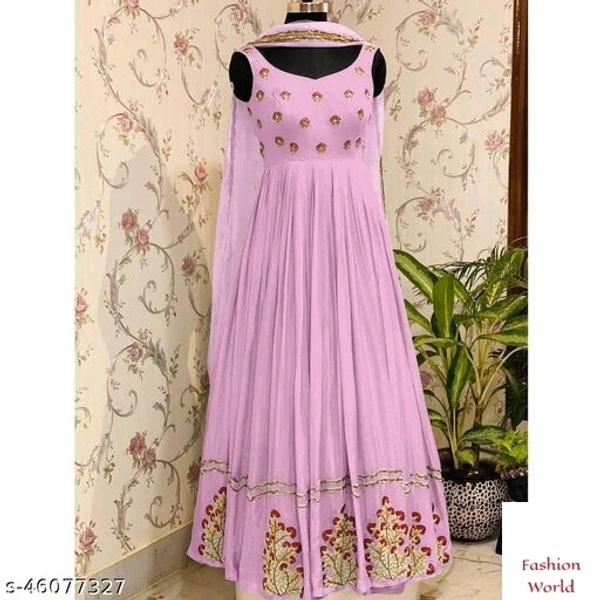 Trendy Glamorours Gowns - pink, free size