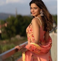 Floral Printed Sharara Set - L