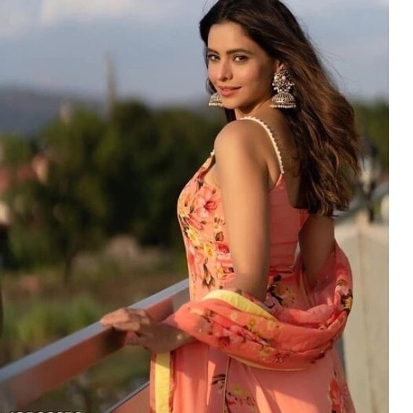 Floral Printed Sharara Set - XXL