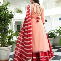 New Kurta Skirt Set With Duppata - XL