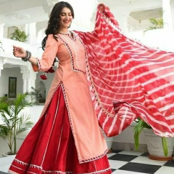 New Kurta Skirt Set With Duppata - XXL