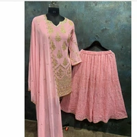Pink Sharara Set   - free size, pink