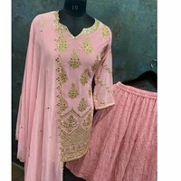 Pink Sharara Set   - free size, pink