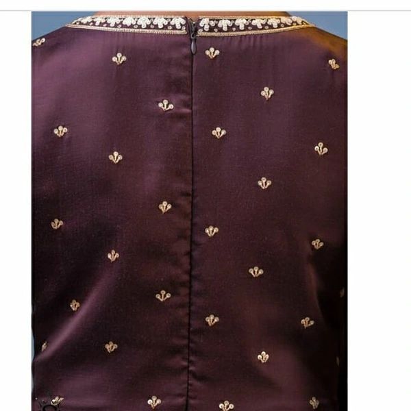 New Anarkali Floor Touch Gown With Duppata - S, maroon