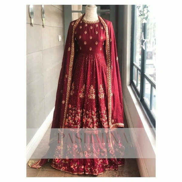Red Kurti Sharara Set  - L