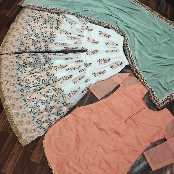 New Designer Sharara Set - L
