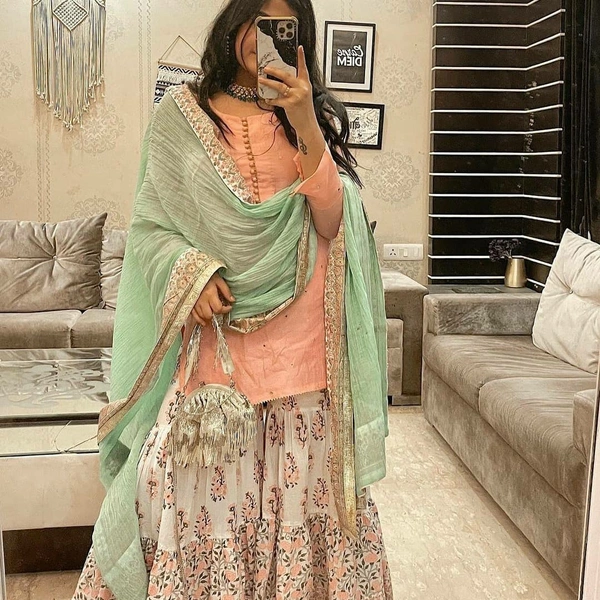 New Designer Sharara Set - XL