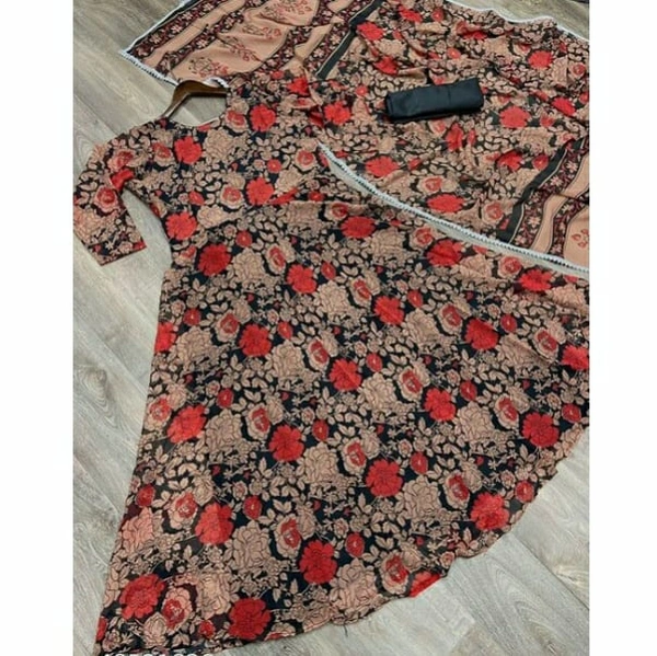 Beautiful Printed Red Handblock Set - XL