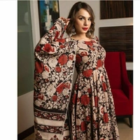 Beautiful Printed Red Handblock Set - XL