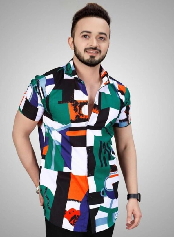 Cool Designer Printed Mens Shirt - S