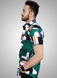 Cool Designer Printed Mens Shirt - M
