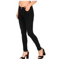 Trendy Single Button Jeans  - 28