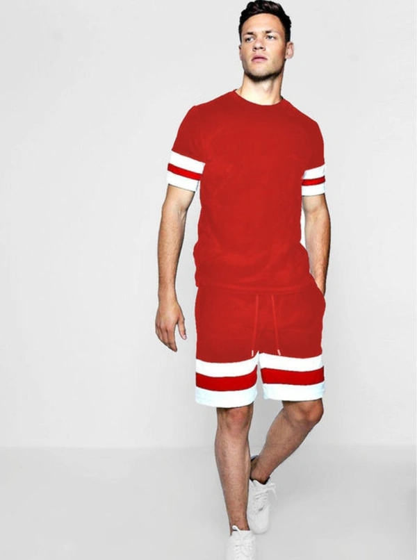 Red Running Track Suits  - L