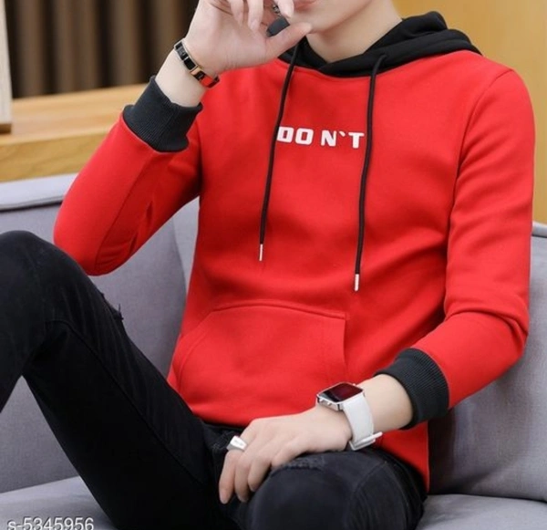 Trendy Mens Hoodie  - L