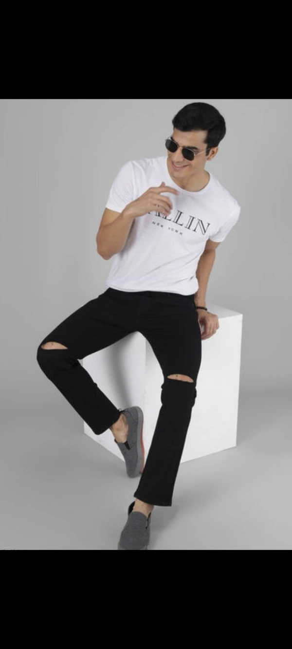 Mens Black Denim Jeans  - 28