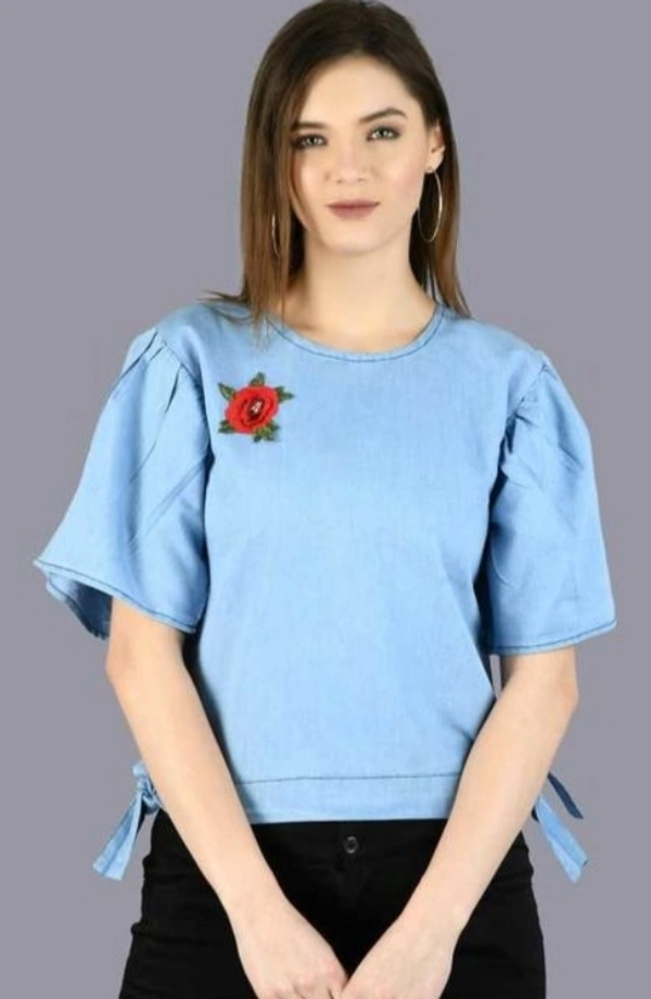 Trendy Womens Tops& Tunics  ( blue) - XL