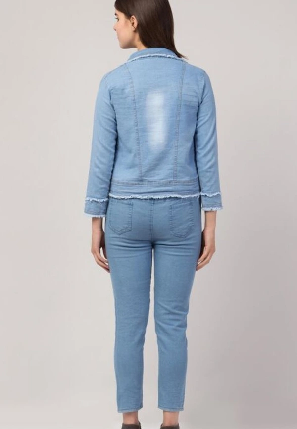 Denim Jacket And Jeans ( Blue )  - XS