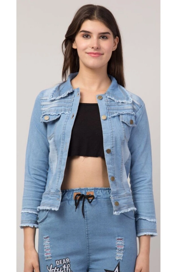 Denim Jacket And Jeans ( Blue )  - XS