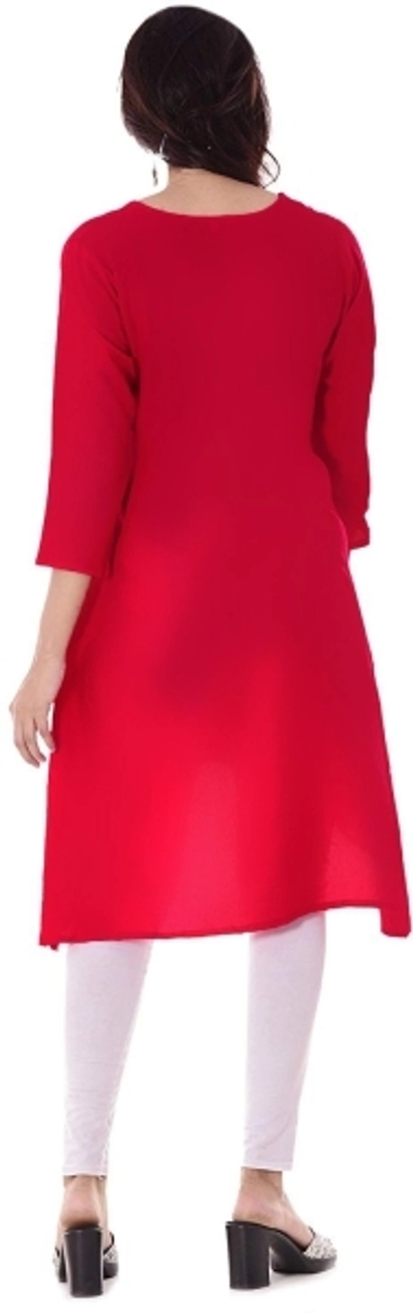 Anarkali kurta For Women ( Red) - XXL