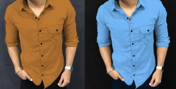 Trendy Mens Shirt ( Combo of 2 ) - XL