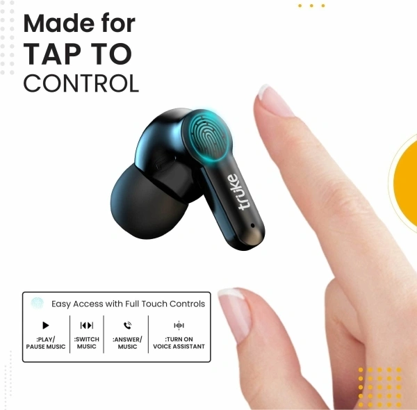 Truke Buds Q1 with Enivronmental Noice Cancellation Bluetooth Headset 