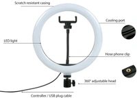 CartBug 26cm Round selfie Stick Photography ring light Ring Flash