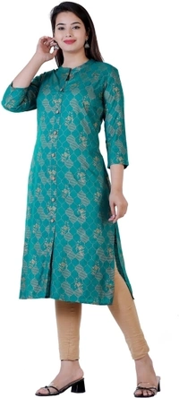Women Printed Kurta  - L
