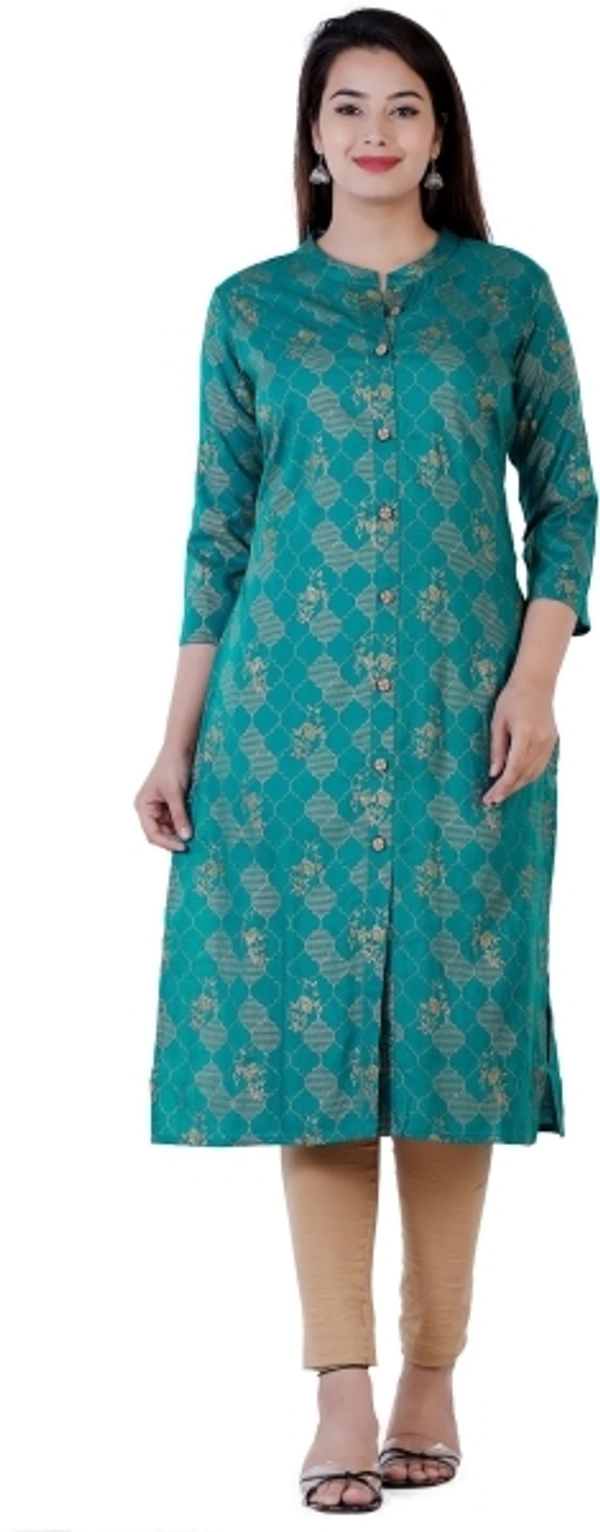 Women Printed Kurta  - L