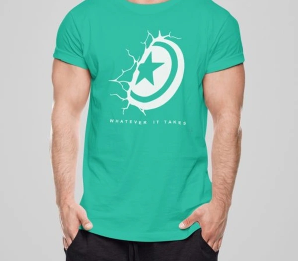 Elegant Mens Fashion Marvel Design T Shirt  - M