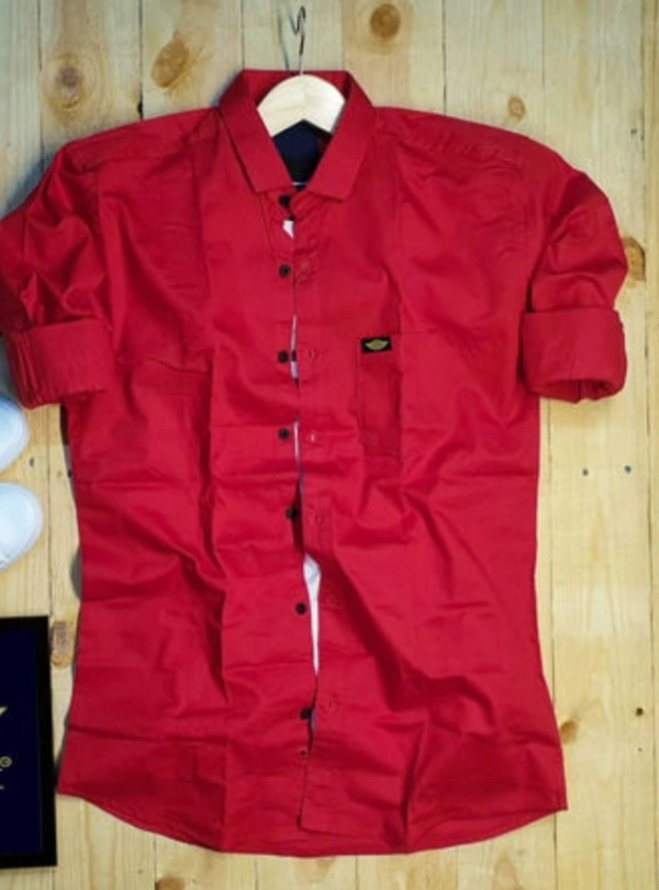 Trendy Mens Shirt ( Red ) - XL