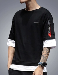 Funky Round Neck T - Shirt  - S