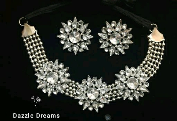 Oxidized Choker Set
