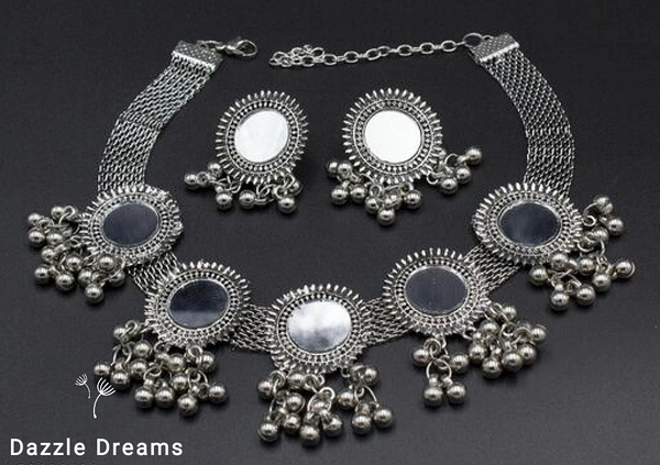 Oxidized Choker Set
