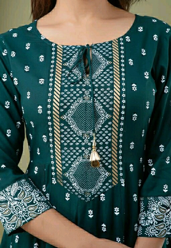 Etnic Anarkali Set - Green