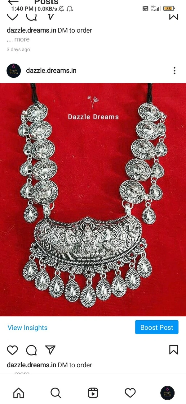 Oxidized Necklace