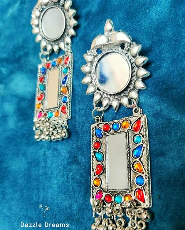 Colourful Oxidized Earrings
