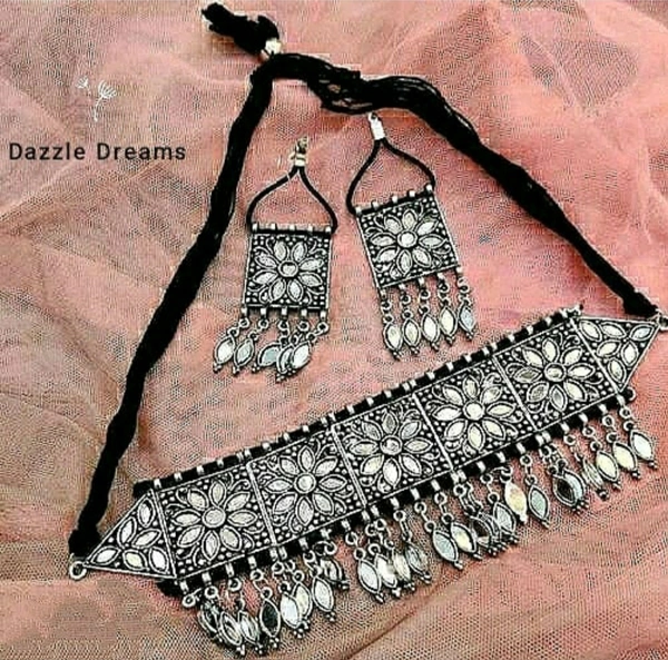 Oxidized Choker Set