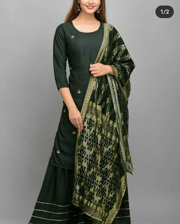 Ethnic Kurti Srt - Green