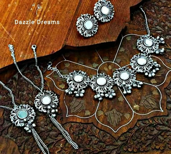 Oxidized Necklace Set