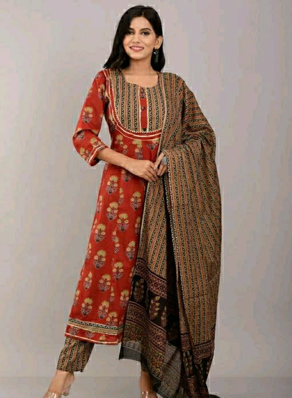 Cotton Kurta Sets - L