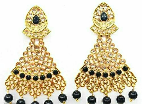 Glow Chandbali Kundan Earrings