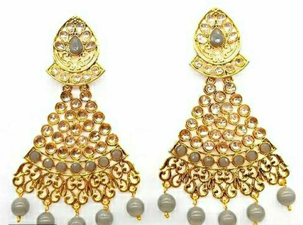 Glow Chandbali Kundan Earrings