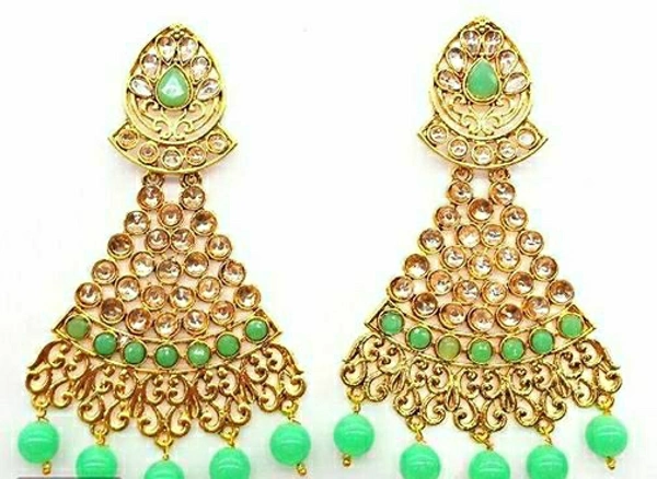Glow Chandbali Kundan Earrings