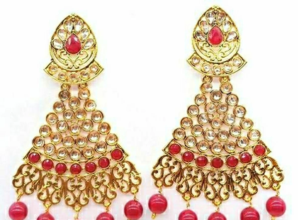 Glow Chandbali Kundan Earrings
