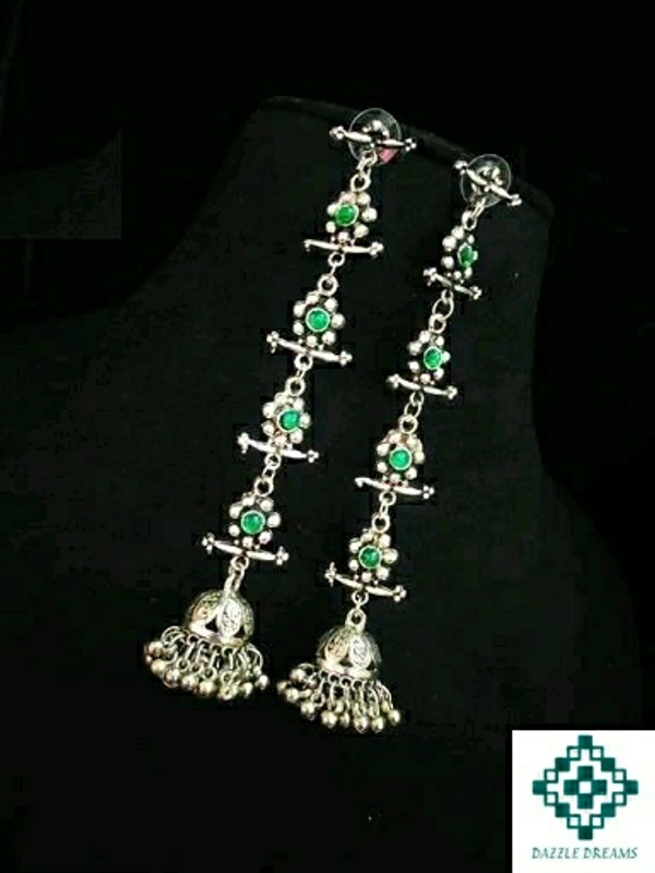 Oxidized Hanging Earrings