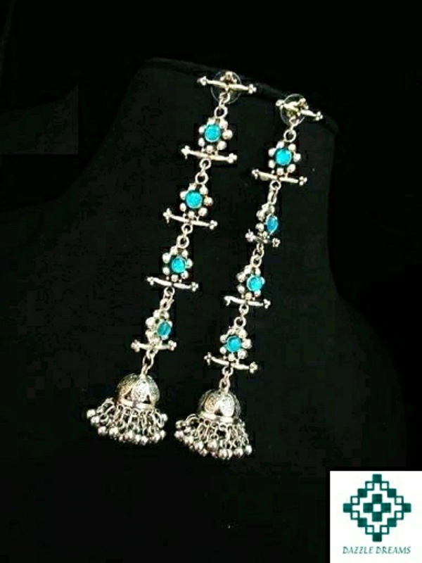 Oxidized Hanging Earrings